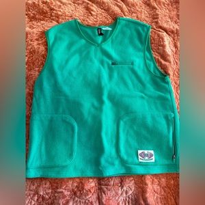 Green sweater vest